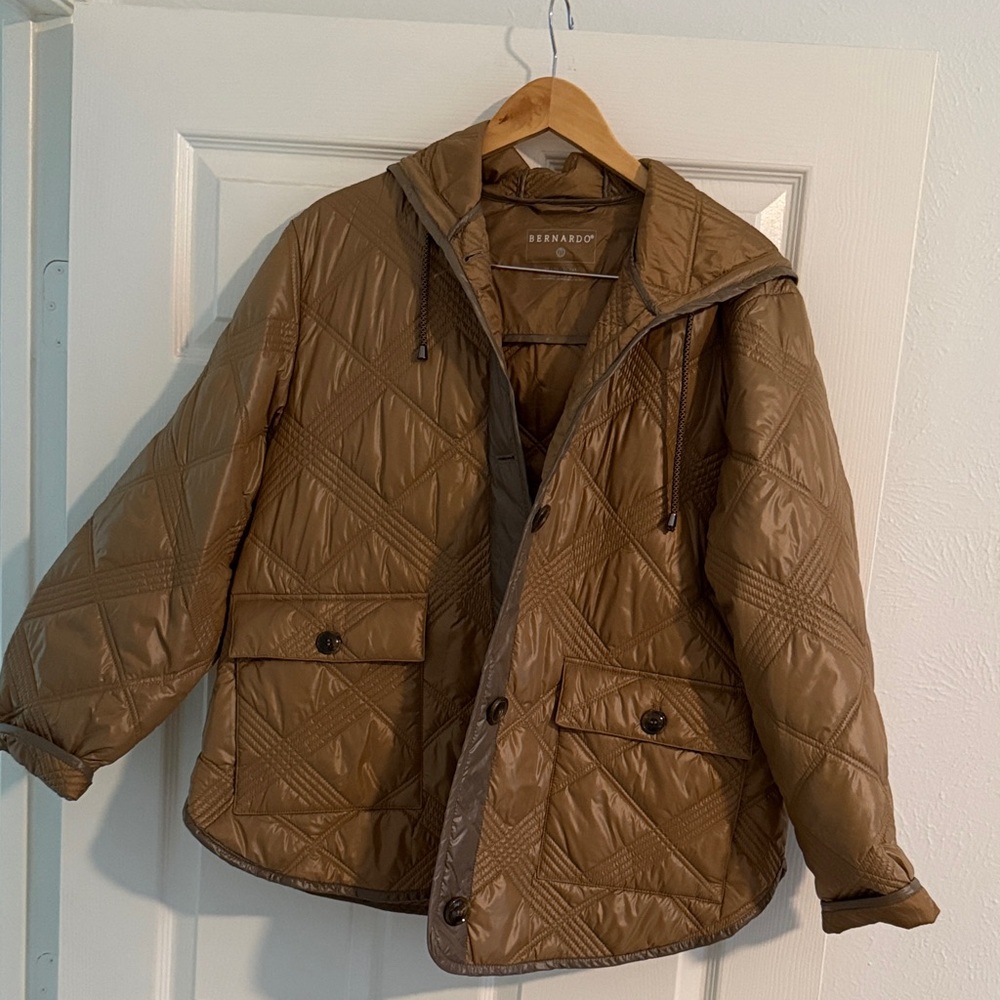 Bernardo Quilted Brown Jacket NWOT